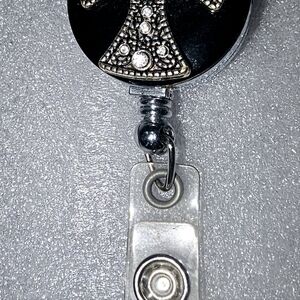 Cross Name Tag Clip